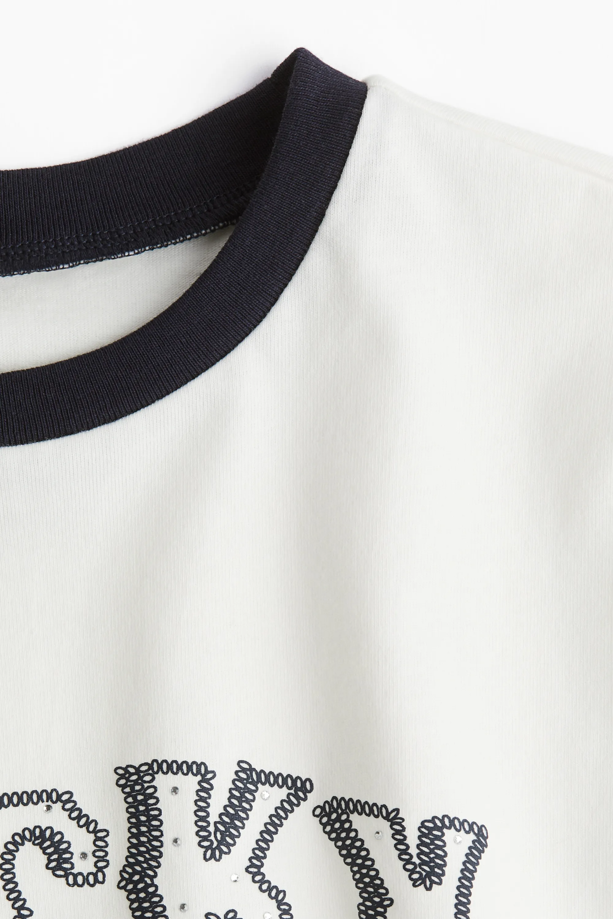 T-shirt imprimé - Crème/Lucky Stars