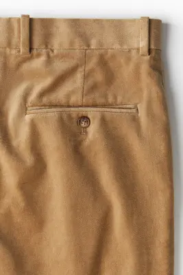 Pantalon Regular Fit en velours - Beige — photo 2