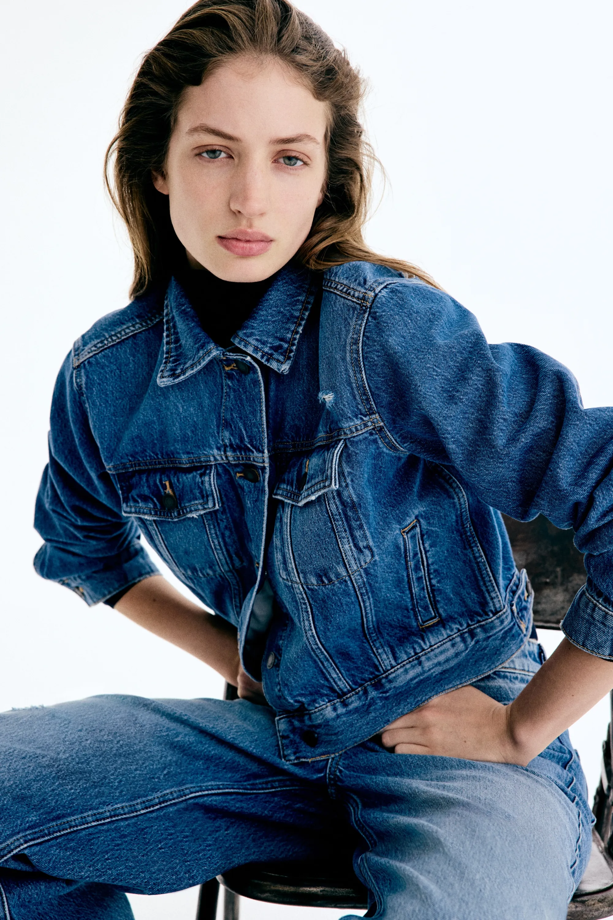 Veste en denim - Bleu denim