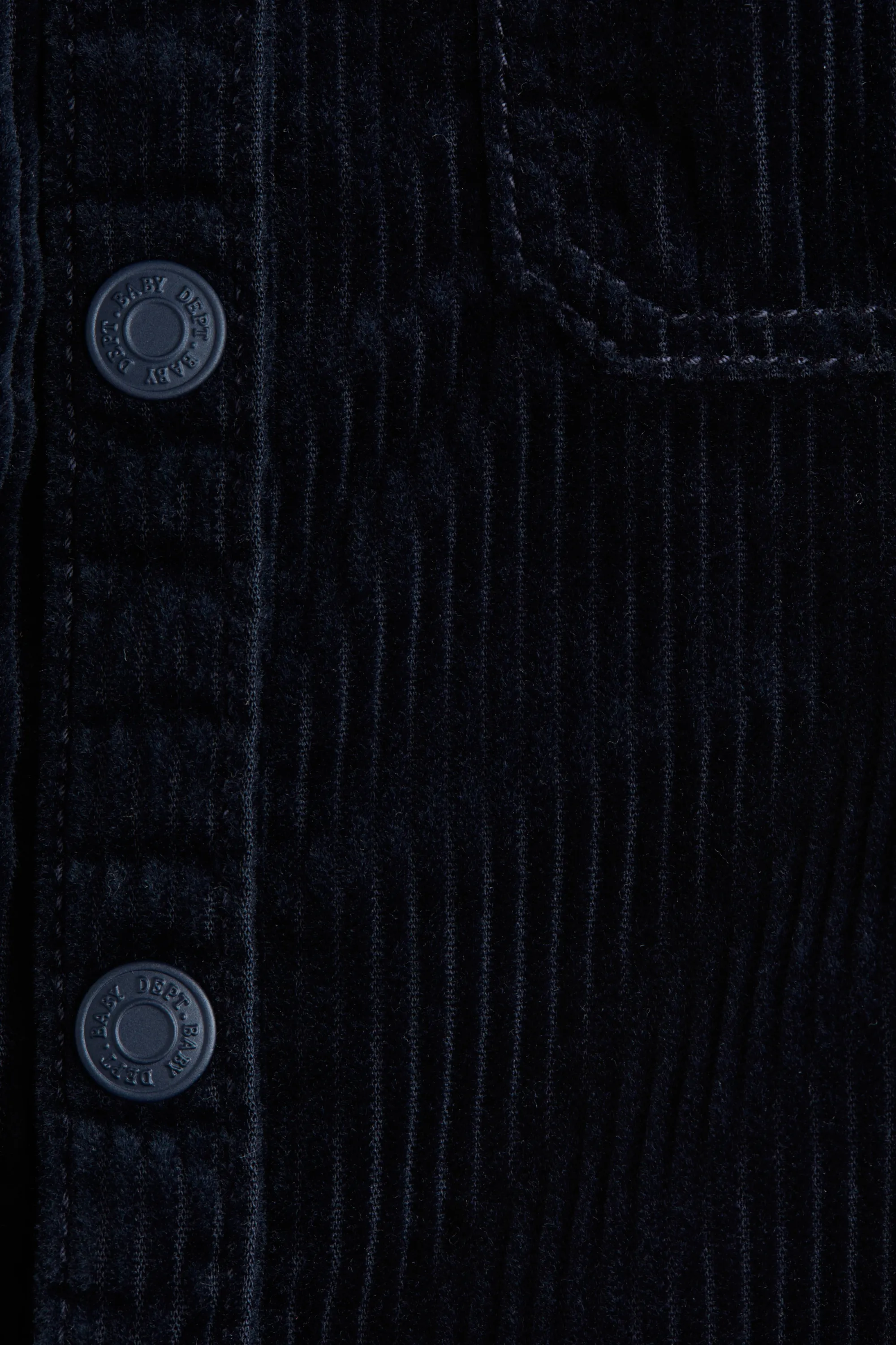 Chemise en velours de coton côtelé - Bleu marine