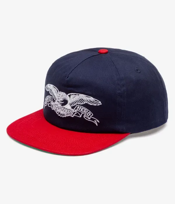 Casquette Antihero Basic eagle snapback – Navy Red