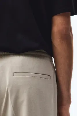 Pantalon Loose Fit - Beige — photo 3