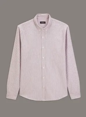 Chemise College White/Raisin — photo 5