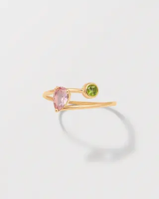 BAGUE AINA - Or jaune 18 carats — photo 3
