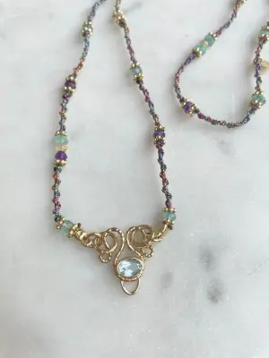 Nouveau ! ROOM SERVICE JEWELRY Cordon Twist Améthyste — photo 3