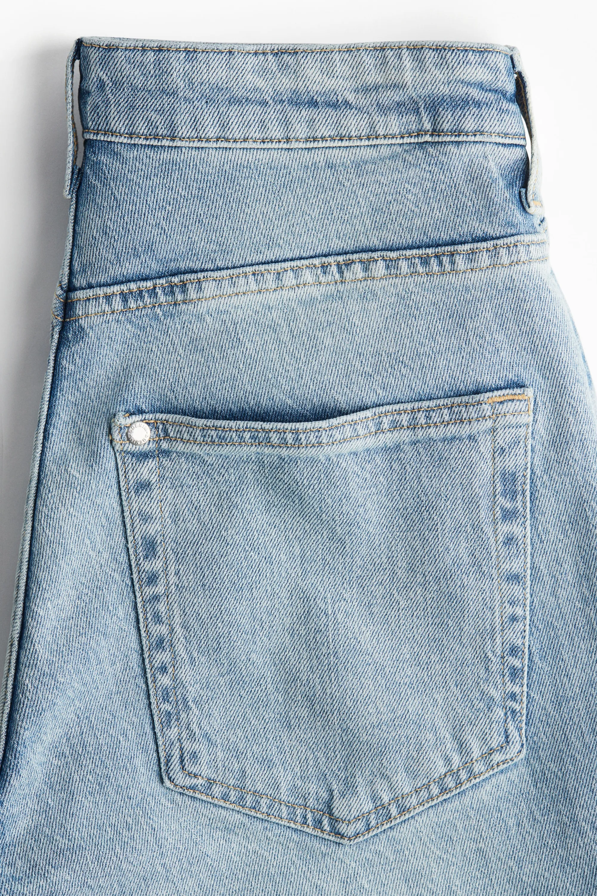 Curvy Fit Flared High Jeans - Bleu denim clair