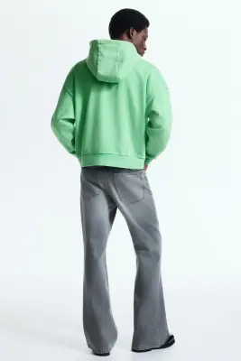 Veste à capuche zippée Oversized Fit - Vert clair — photo 3