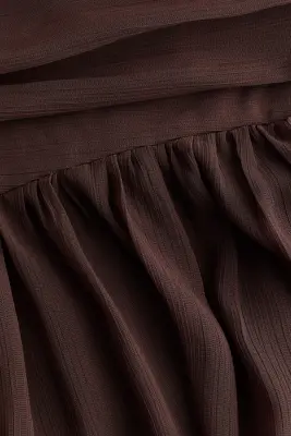Jupe maxi vaporeuse - Marron foncé — photo 3