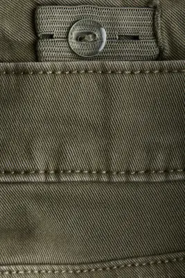 Pantalon à jambes larges en twill - Vert kaki — photo 2