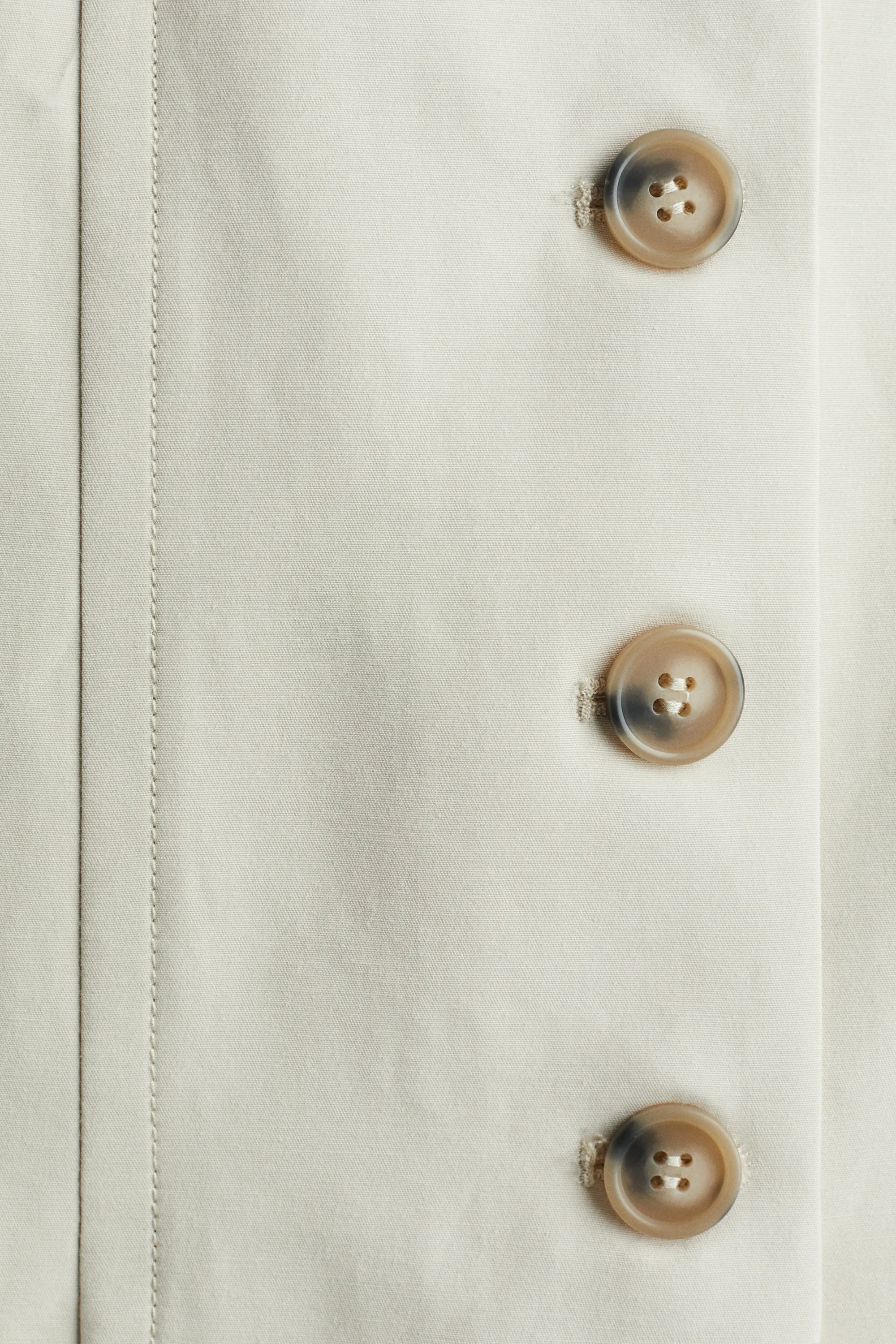 Robe bandeau à boutons - Beige clair