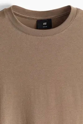 T-shirt Regular Fit - Taupe — photo 4