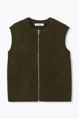 Gilet zippé sans manches