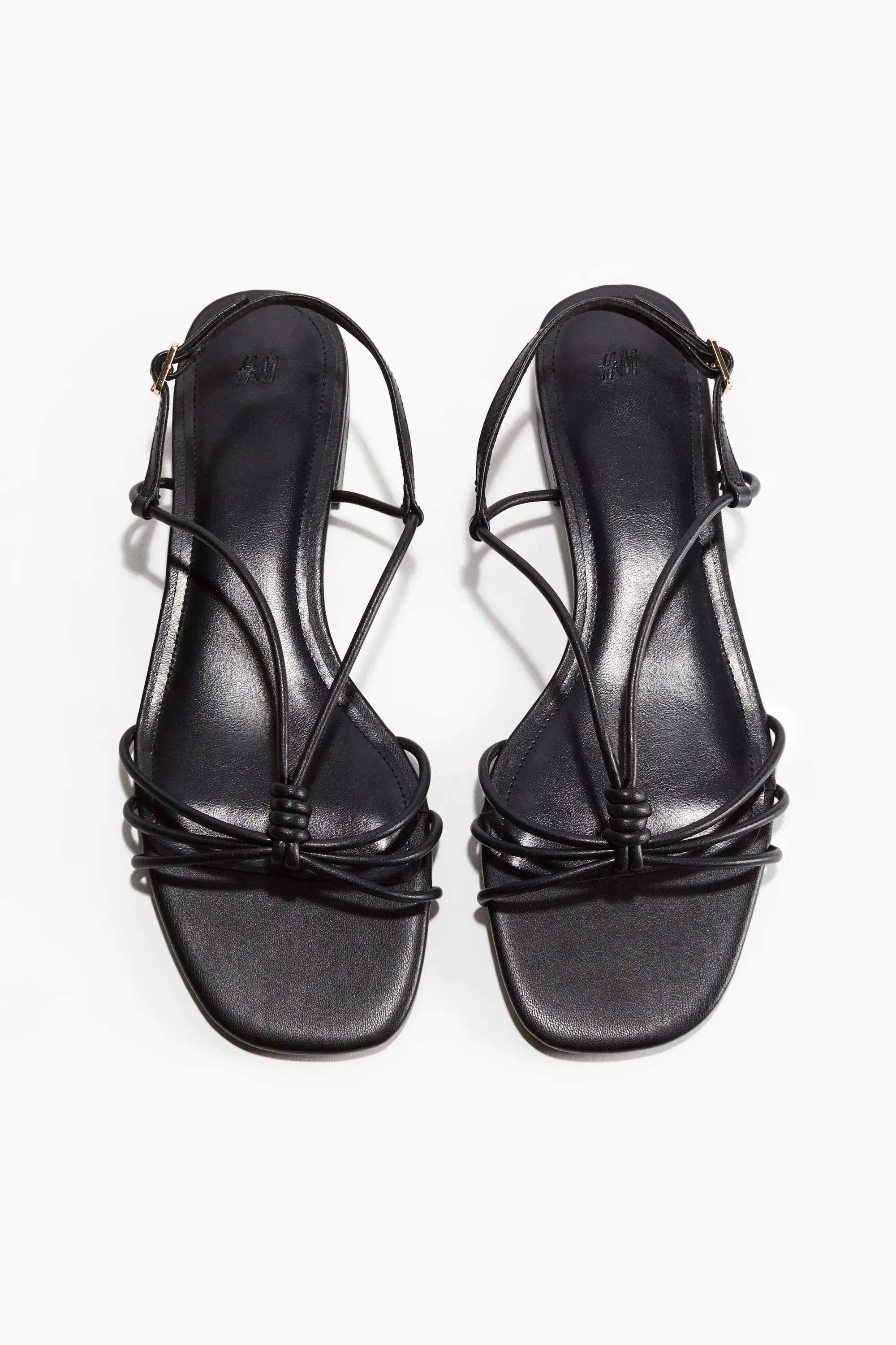 Sandales à brides fines - Noir