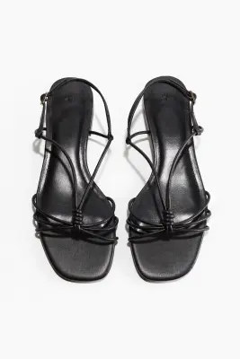 Sandales à brides fines - Noir — photo 1