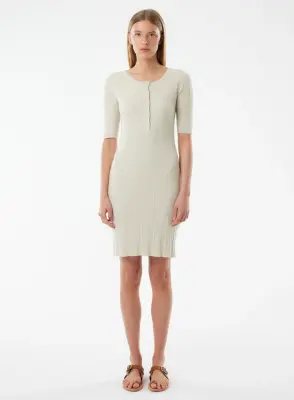 Robe en coton, viscose, élasthanne et fibre métallisée — photo 3