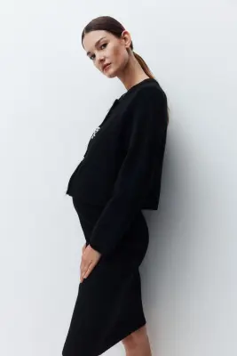 MAMA Ensemble 2 pièces en maille - Noir — photo 2