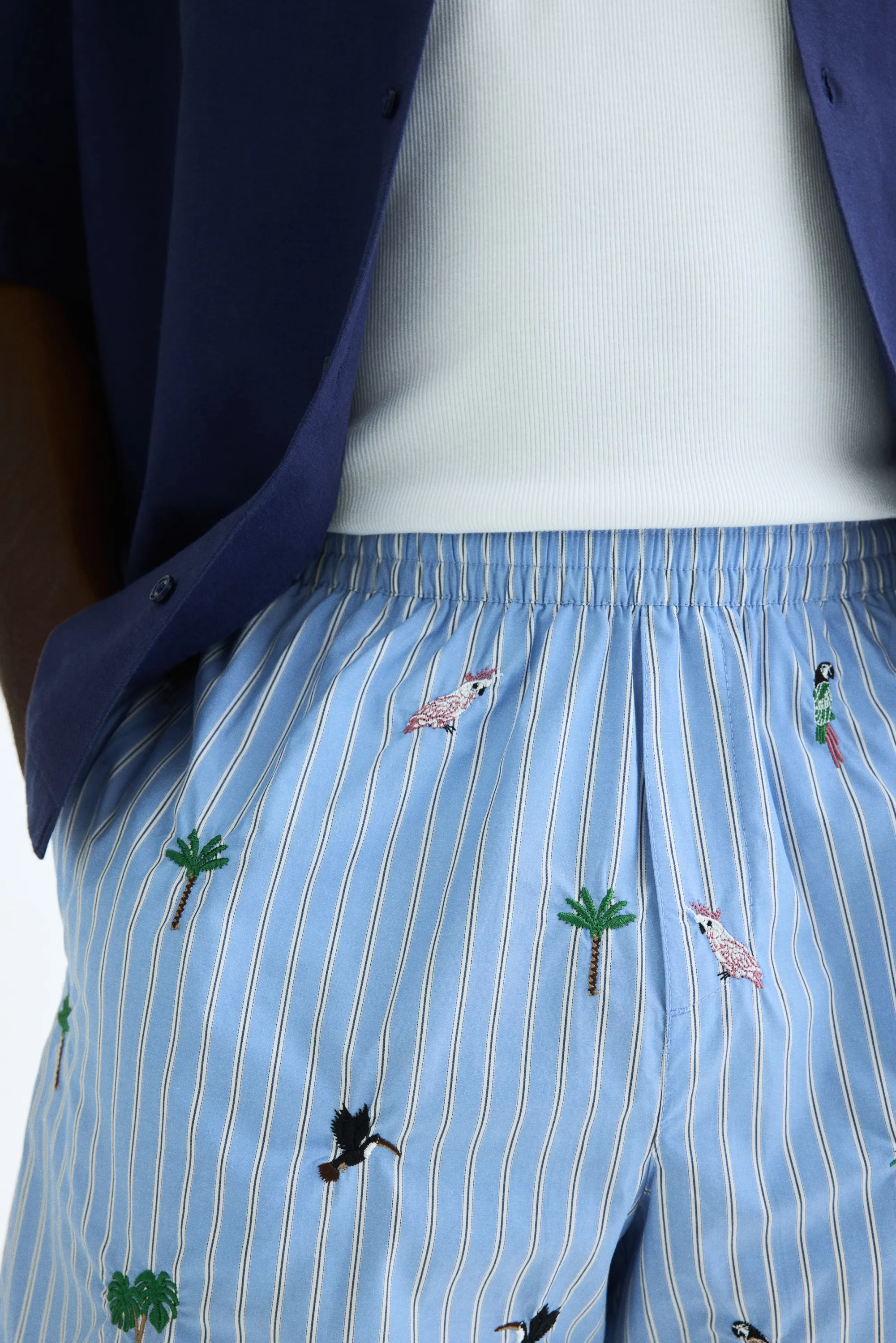 Short Relaxed Fit - Bleu clair/motif