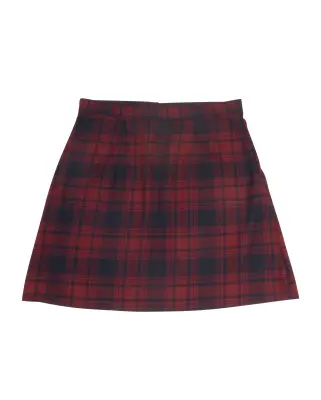 W Check Mini Skirt Rouge Winter Check — photo 5