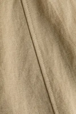 Viscose-blend barrel trousers - Beige foncé — photo 4