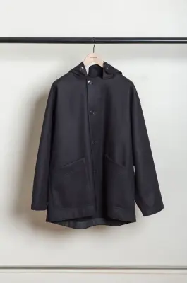 Arpenteur – KABIG UNLINED COAT – BLACK