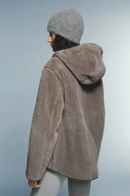 Veste à capuche - Beige foncé — photo 3