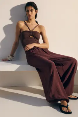 Maillot de bain paddé - Marron foncé — photo 1