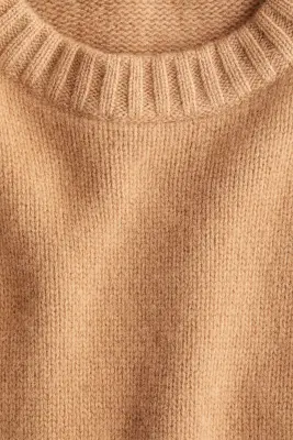 Pull en cachemire mélangé - Beige foncé — photo 3