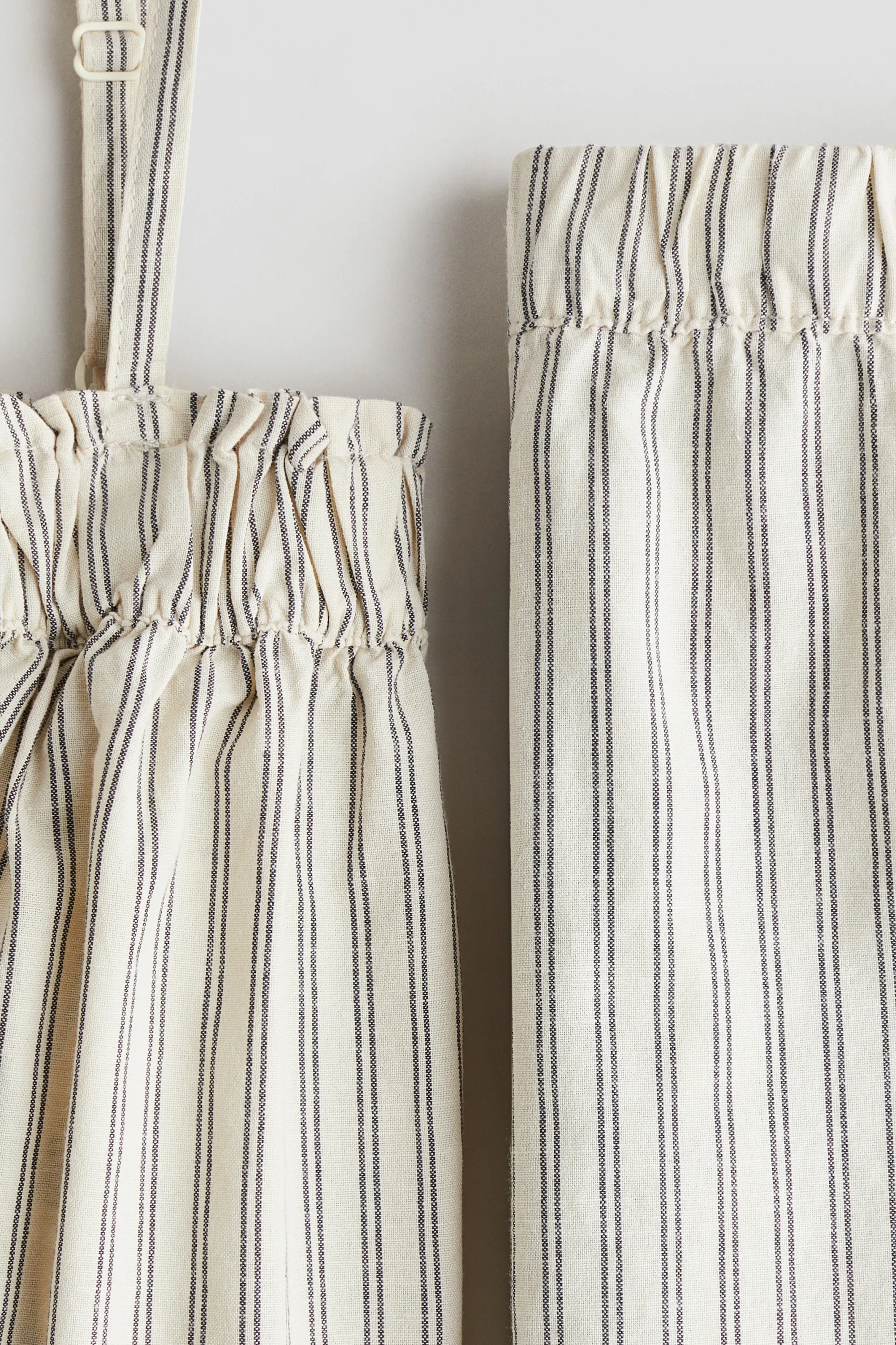 Ensemble 2 pièces avec top et pantalon - Beige clair/rayé