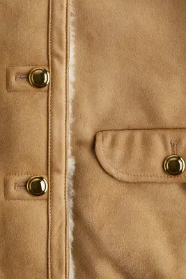 Veste doublée de tissu peluche - Beige foncé — photo 3