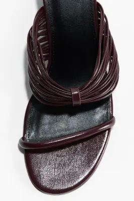 Sandales à talon compensé - Marron foncé — photo 4