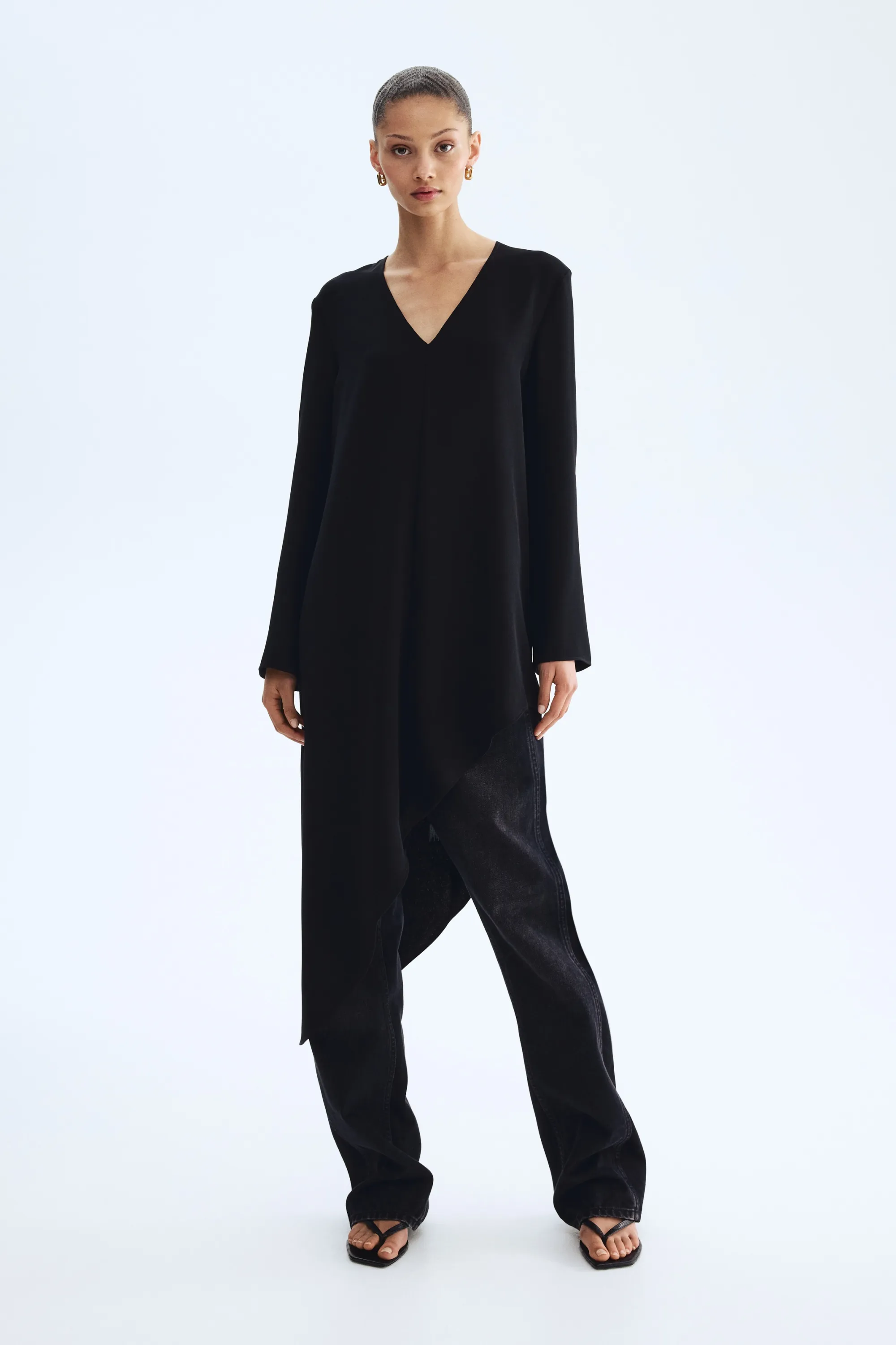 Robe asymétrique - Noir