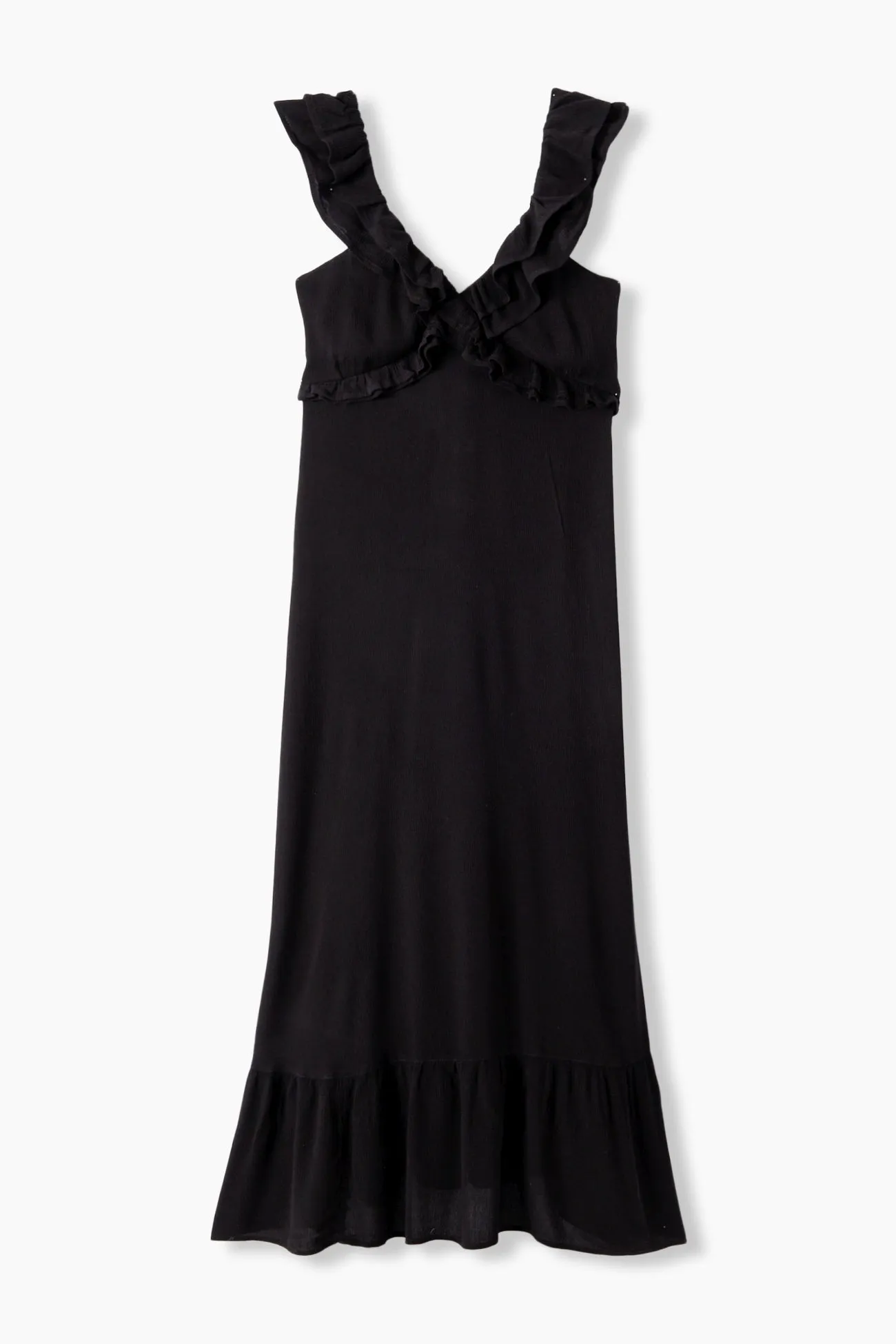 Robe longue à volants Femme
