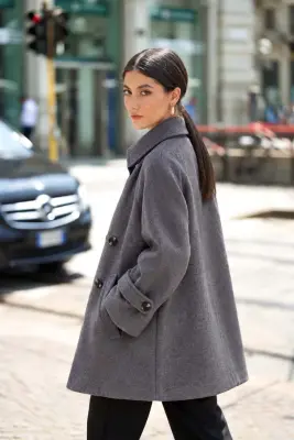 Francine Short Coat - Grey — photo 3