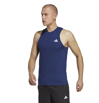 ADIDAS DEBARDEUR COTON Marine — photo 2