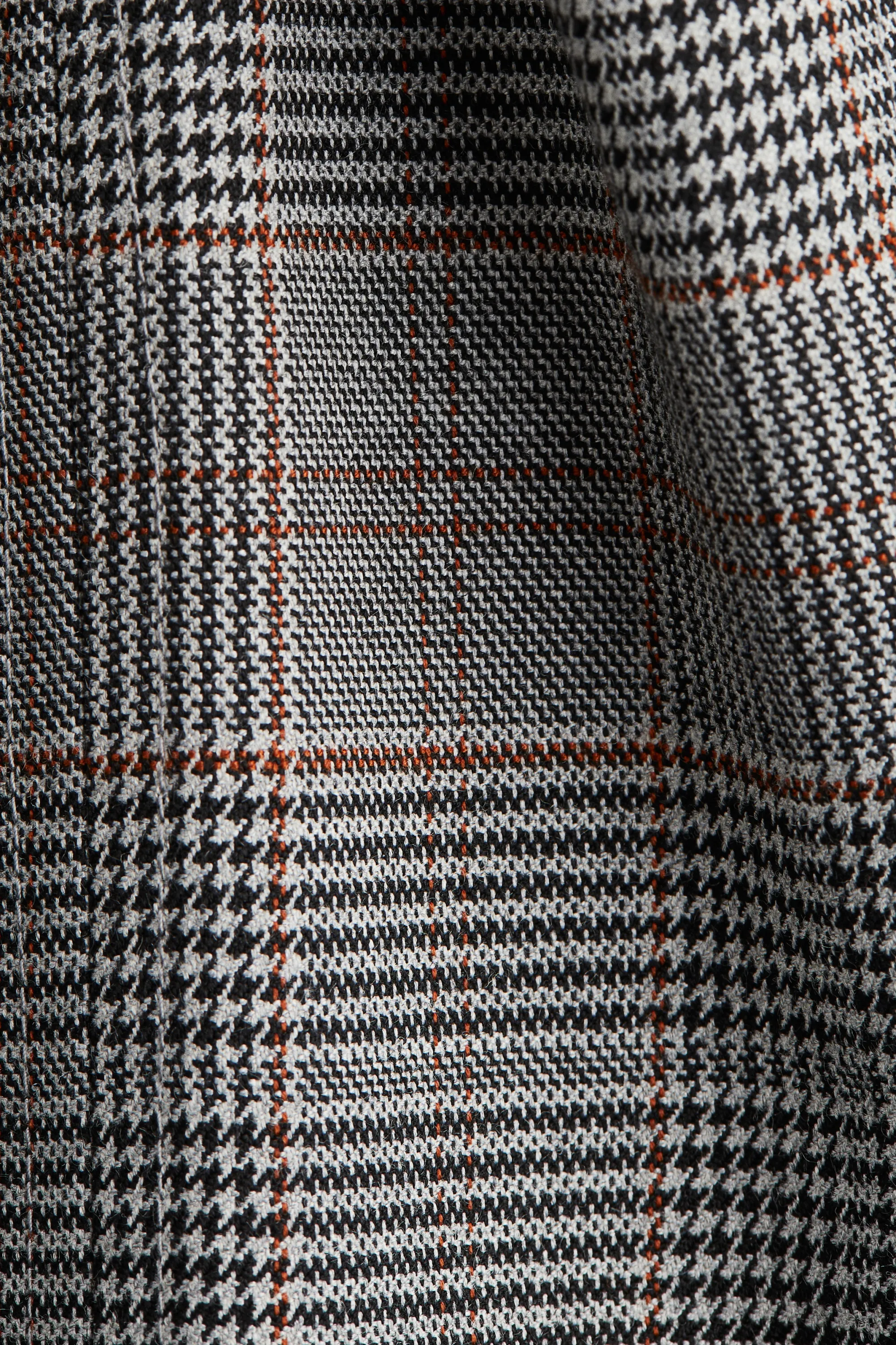 Top à mancherons - Gris/carreaux