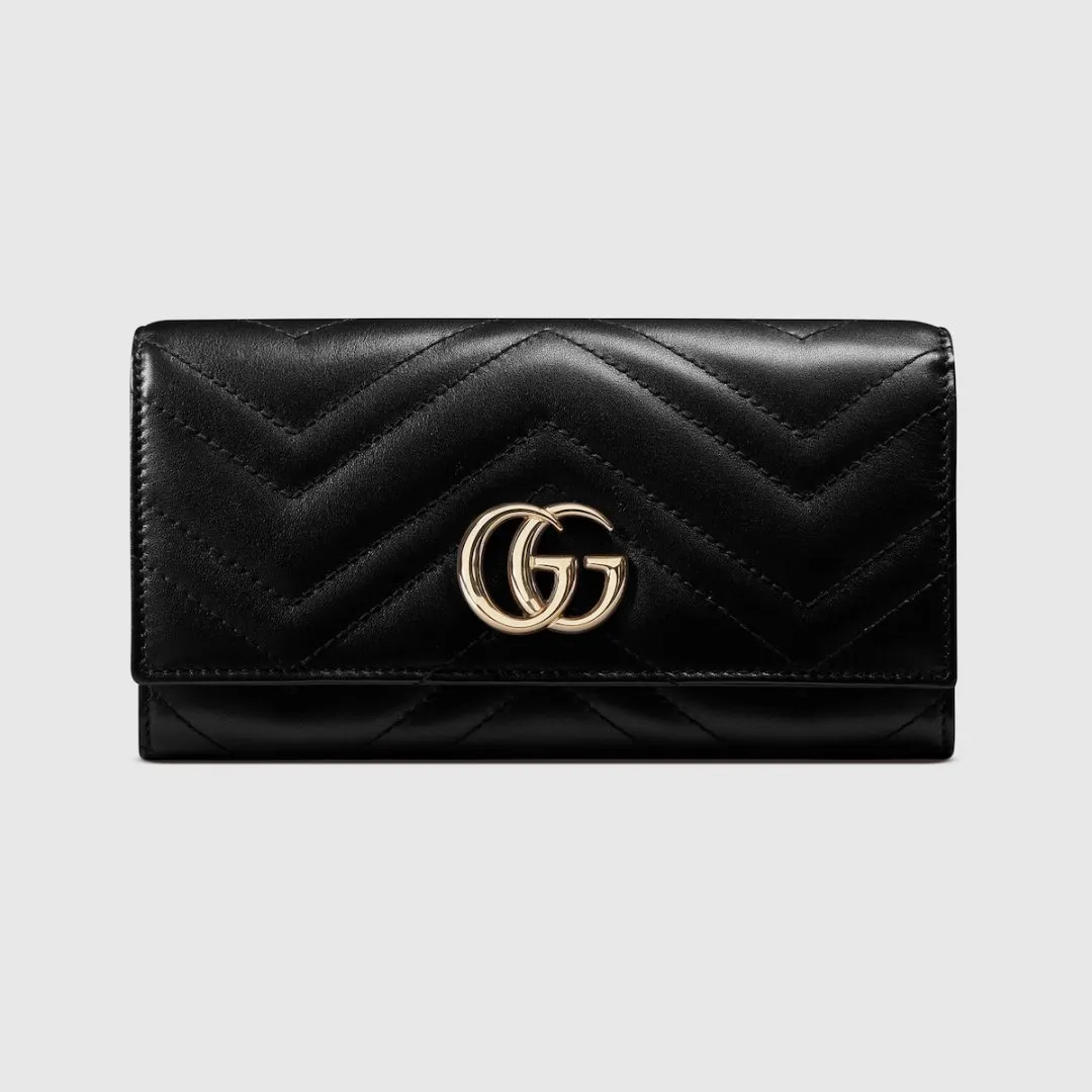 Maroquinerie portefeuille cuir marmont noir