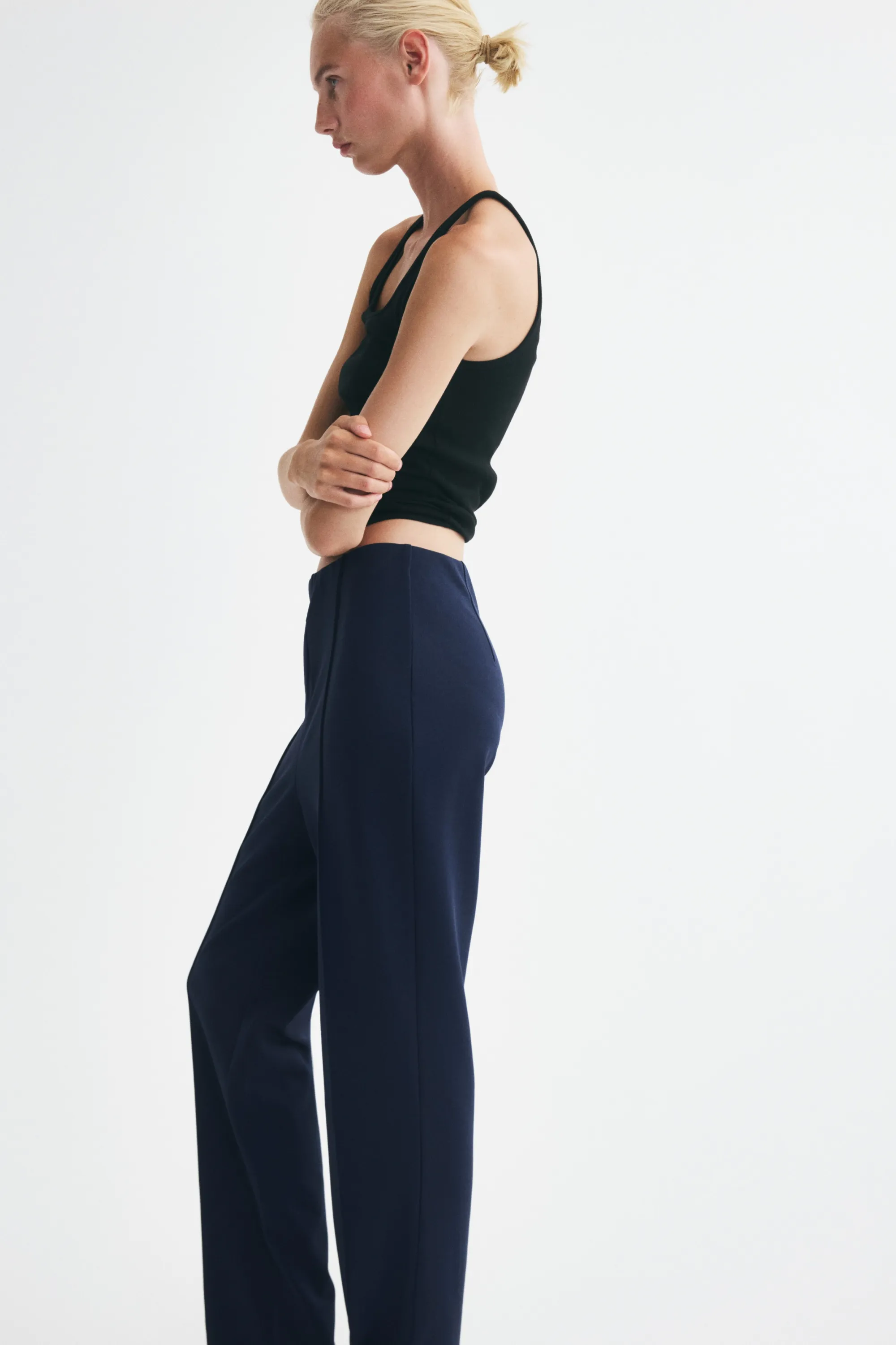 Pantalon cigarette - Bleu marine