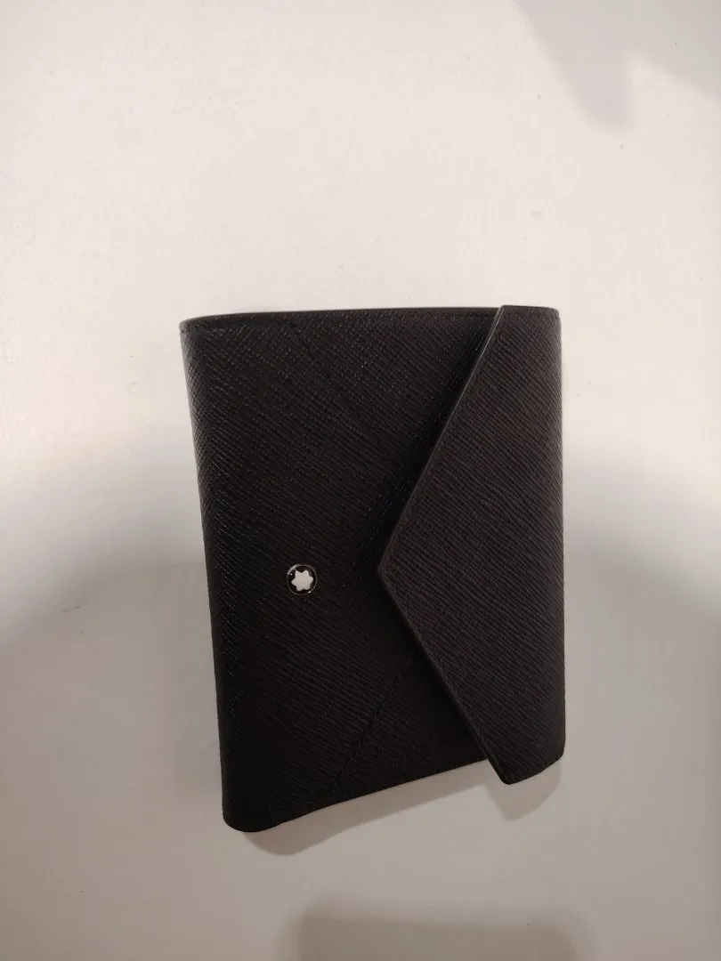 Maroquinerie portefeuille sartorial noir cuir noir