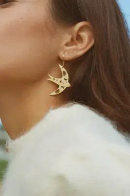 Boucles D'Oreilles Mouss Or — photo 1