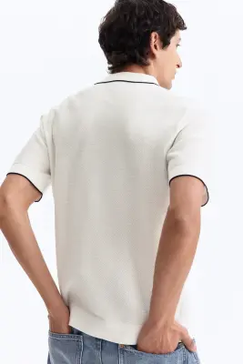Polo Slim Fit - Blanc — photo 3