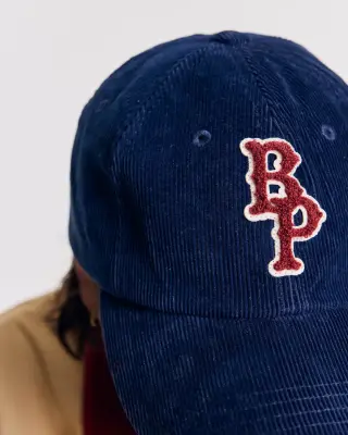 Casquette Berger velours bleu marine — photo 4