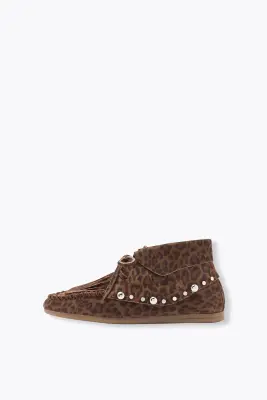 Bottines léopard en cuir Femme — photo 3
