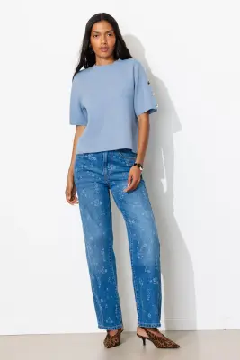 Pull manches courtes Femme — photo 3