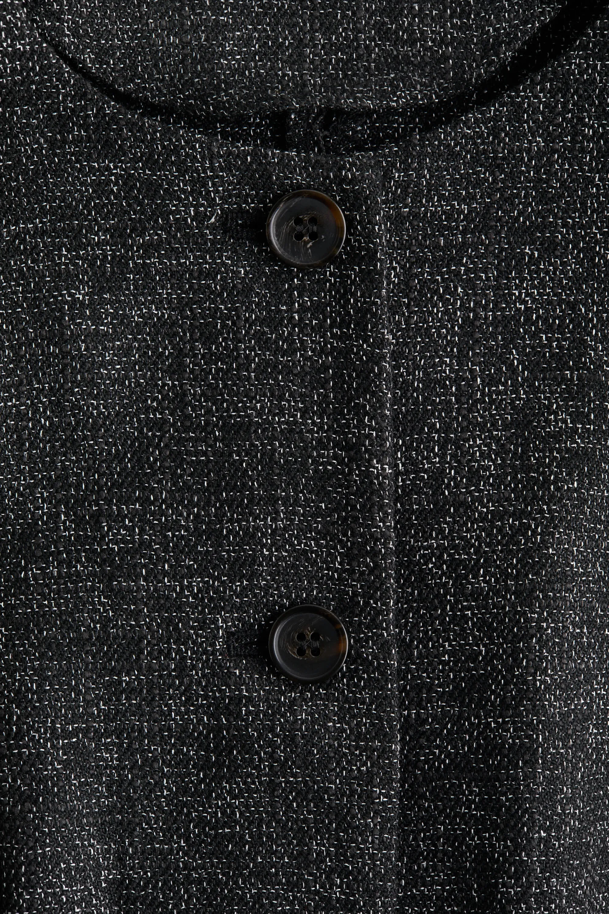 Robe blazer midi - Noir chiné