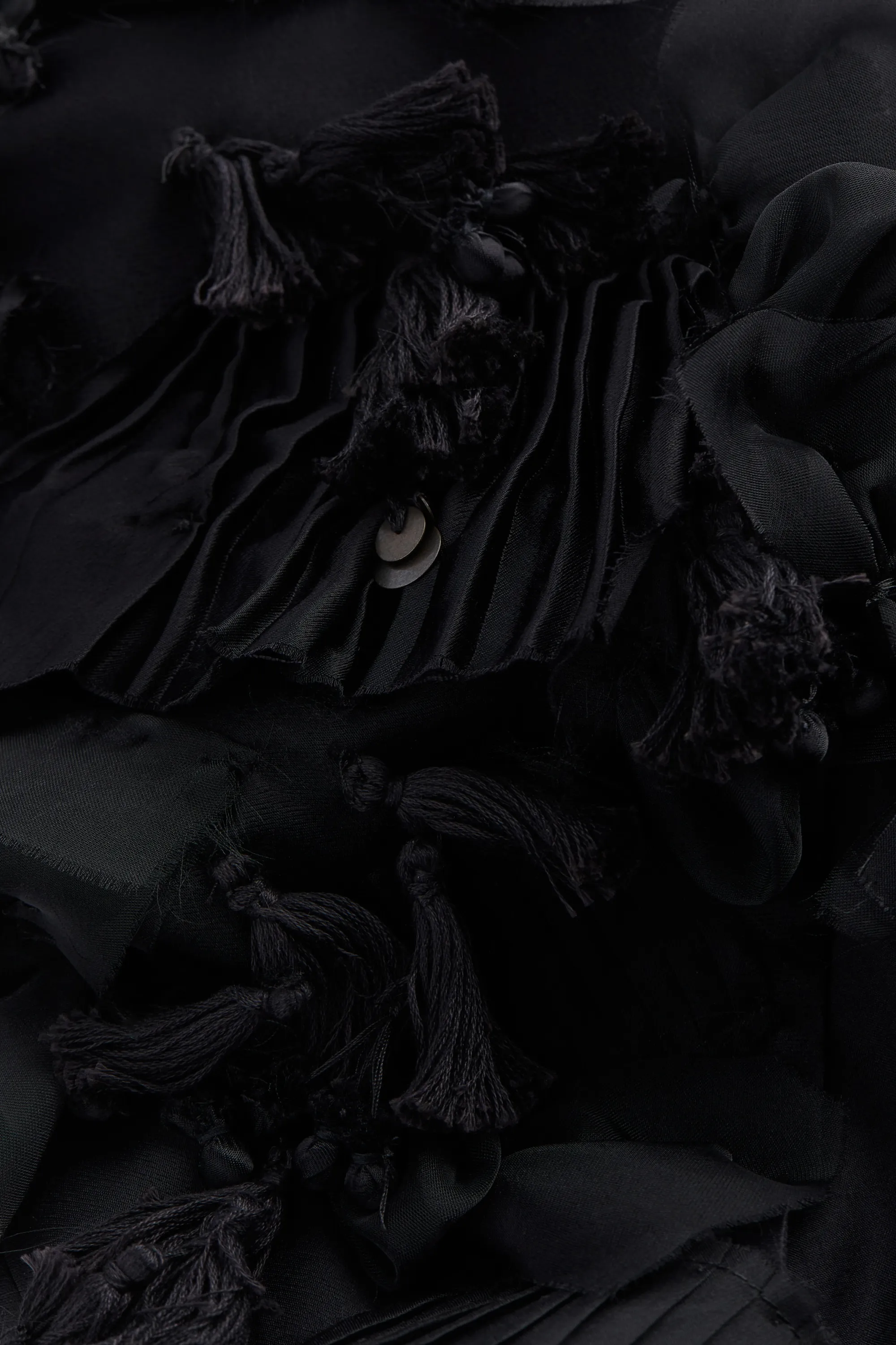 Jupe avec applications et ouvertures - Noir