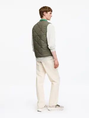 Veste matelassée sans manches - Vert kaki — photo 3