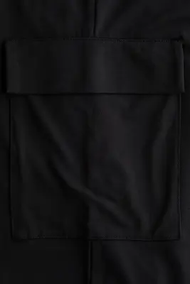 MAMA Pantalon cargo avec jambes ballon - Noir — photo 4