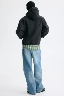 Veste workwear à capuche - Gris foncé — photo 4