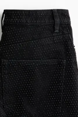 Jean ornementé avec jambes barrel - Noir — photo 5
