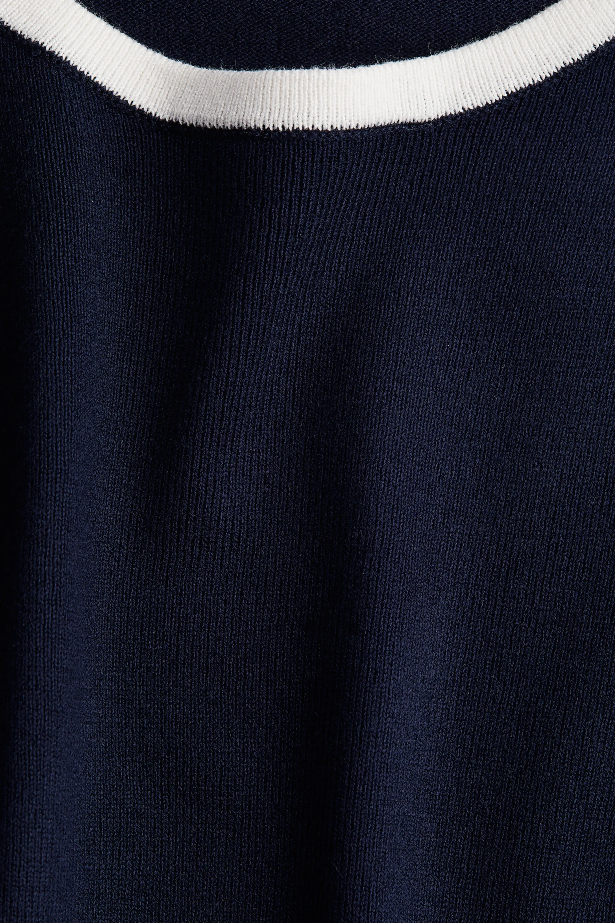 T-shirt en maille fine - Bleu marine